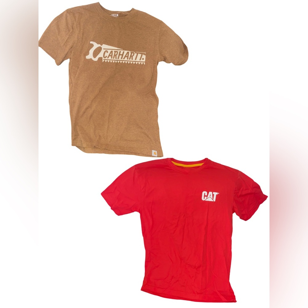 Carhartt and CAT Shirt 
2 shirts 1 price